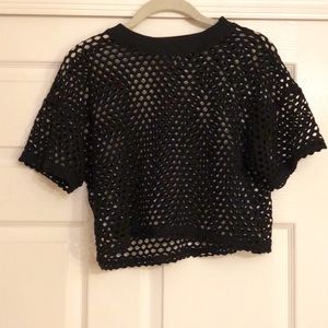 Mesh crop top T-Shirt